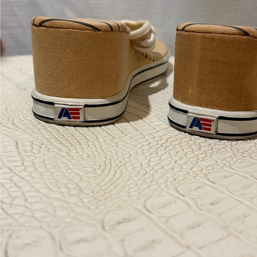 American Eagle Outfitters Tan and Blue Striped Sandals - Picture 3 of 6